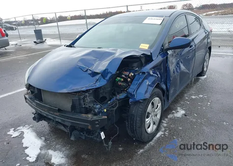 2016 Hyundai Elantra Se from USA, damaged, VIN 5NPDH4AE0GH664047